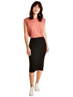 MARINE LAYER ‘Lexi’ Ribbed Midi Skirt